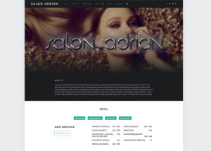 Salon Adrian Website Thumbnail