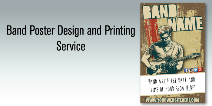 Band Poster Design and Printing Service